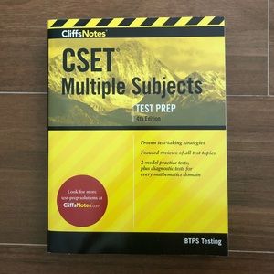 Cliffsnotes CSET Multiple Subjects test prep book